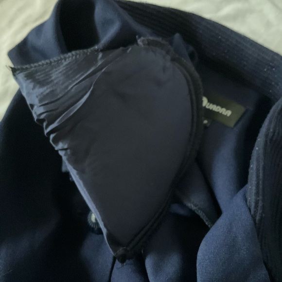 Quadra Vintage Long Navy Blue Duster Blazer. - Picture 6 of 6